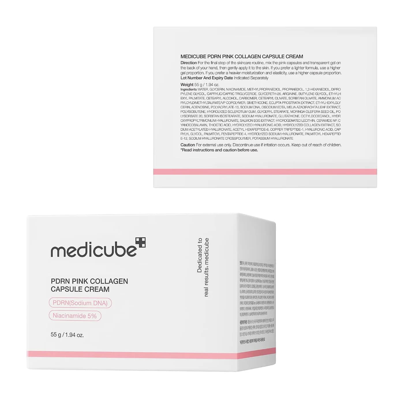 Medicube PDRN Pink Collagen Capsule Cream 55 g, tarro, vista 2