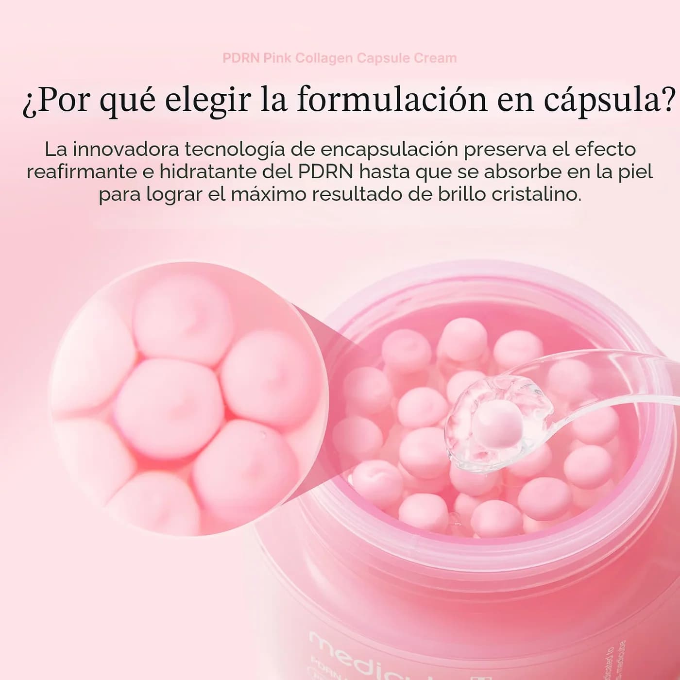 Medicube PDRN Pink Collagen Capsule Cream 55 g, tarro, vista 3